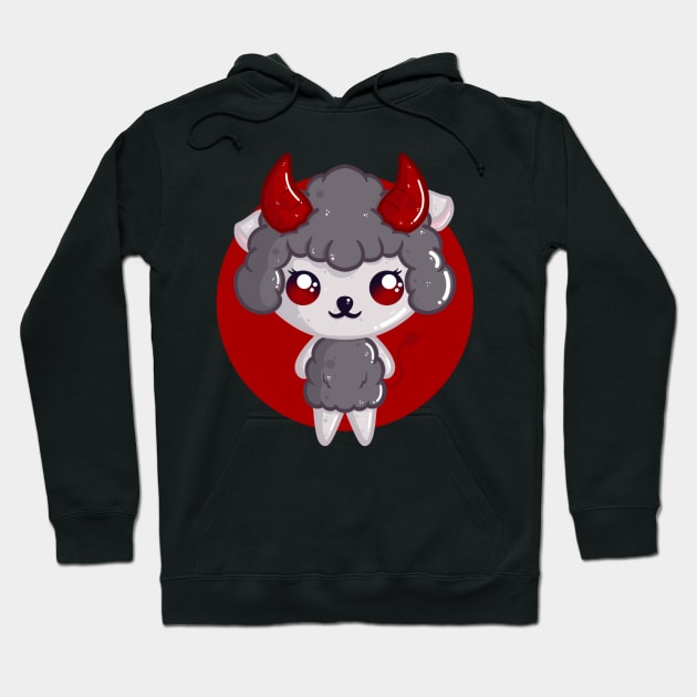 Cute Little Devil Sheep Hoodie by LittleBearBlue